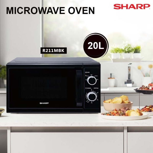 SHARP 20L Microwave Oven R211MBK | 2 Star Energy Saving Defrost Knob - Image 4