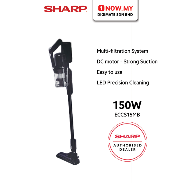 SHARP 150W Cordless Vacuum Cleaner Stick EC-CS15M-B ECCS15MB | DC Motor Bagless