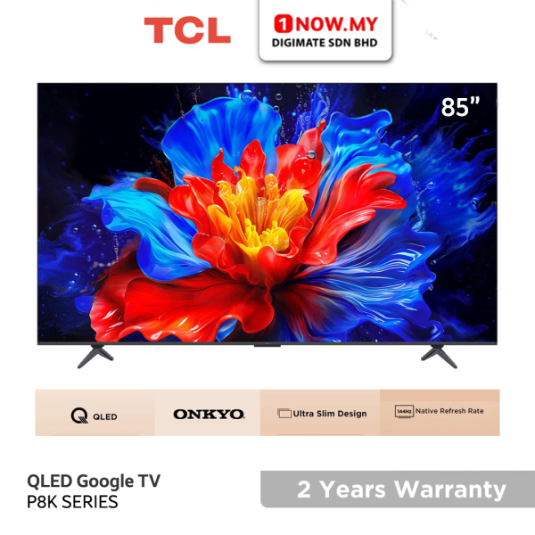 TCL 85" P8K QLED TV 85P8K | 144Hz | HVA Panel | ONKYO 2.1 Hi-Fi System | AiPQ Pro Processor (Pre Order)
