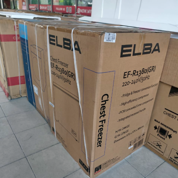ELBA 130L Chest Freezer EF-R1380(GR) | 4 Star Energy Efficient - Image 4