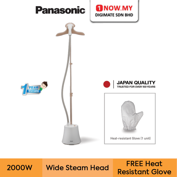  PANASONIC Garment Steamer NI-GSG060WSK | Wide Steam Head Quick Wrinkle Removal