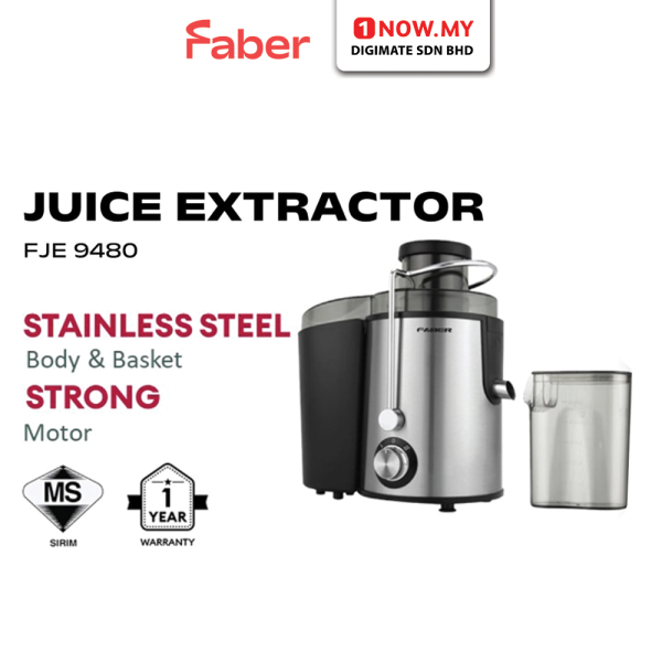 FABER 400W Optimum Juicer FJE 9480 | Strong Juice Extractor