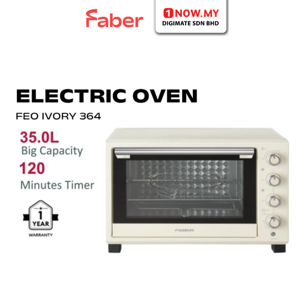 FABER 35L Electric Oven FEO IVORY 364 | 4 Star Energy Efficient