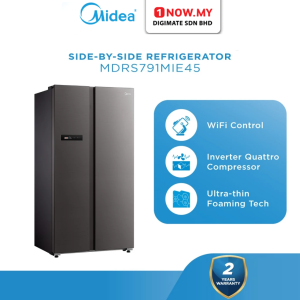 MIDEA 730L Inverter Quattro Side-By-Side Refrigerator MDRS791MIE45