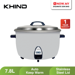 KHIND 7.8L Commercial Rice Cooker RC785 | Auto Keep Warm 