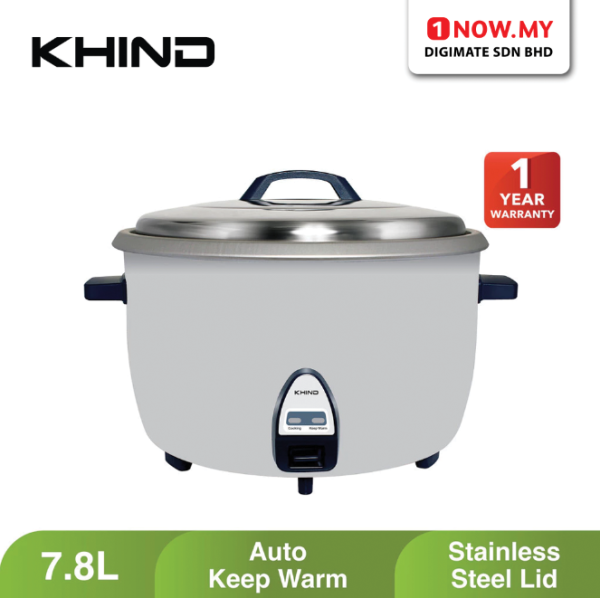 KHIND 7.8L Commercial Rice Cooker RC785 | Auto Keep Warm 