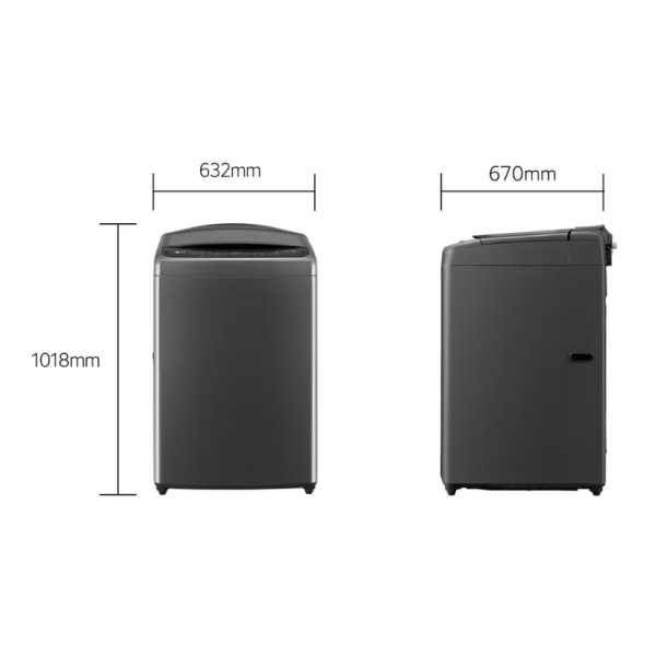 LG 15kg Inverter Top Load Washer AI Direct Drive TV2515DV3B | 5 Star Energy Efficient - Image 2