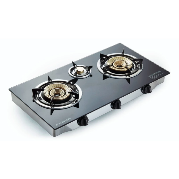 FABER 3 Burners Glass Gas Stove FC GLAZZO G3713 - Image 4