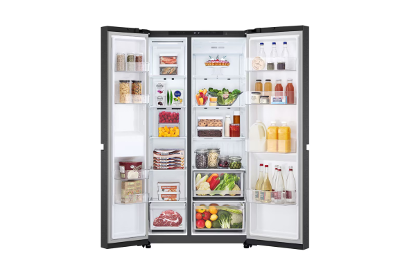 LG 655L Inverter Side by Side Fridge GC-B257KQJW | Essence Matte Black - Image 3