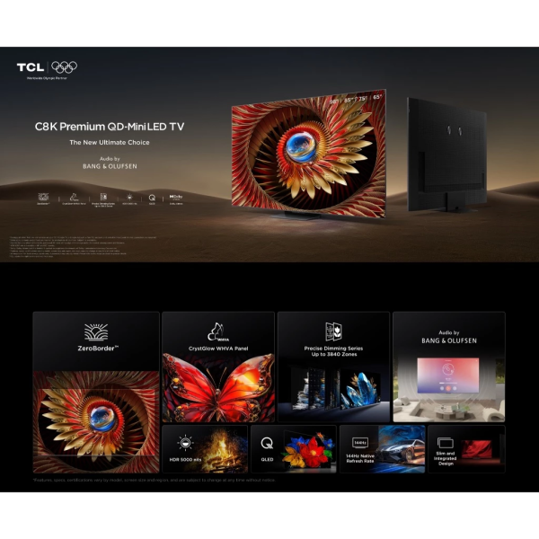 TCL 98" C8K Premium QD-MiniLED Google TV 98C8K (Pre Order) - Image 6