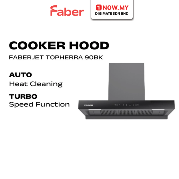 FABER 1400m3/h Designer Hood Faberjet Topherra 90BK