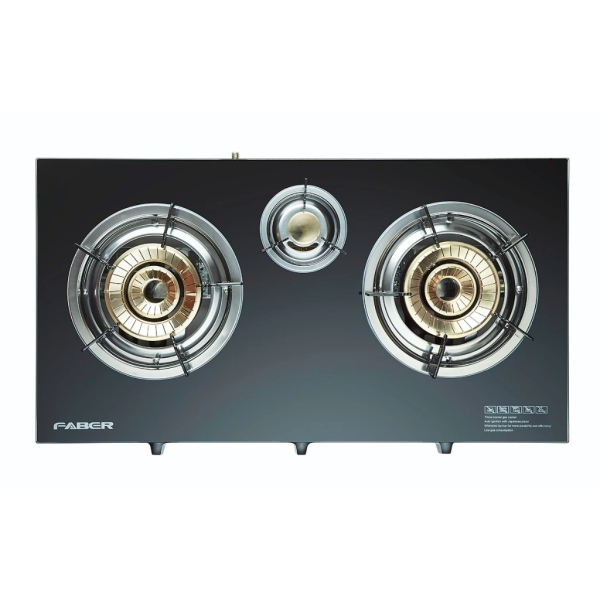 FABER 3 Burners Glass Gas Stove FC GLAZZO G3713 - Image 2