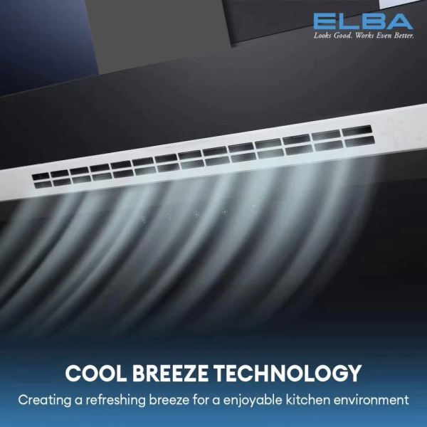 ELBA Designer Hood Gesture Motion Sensors EH-R9898ST(GR) | Duct Out Recirculate Function - Image 5