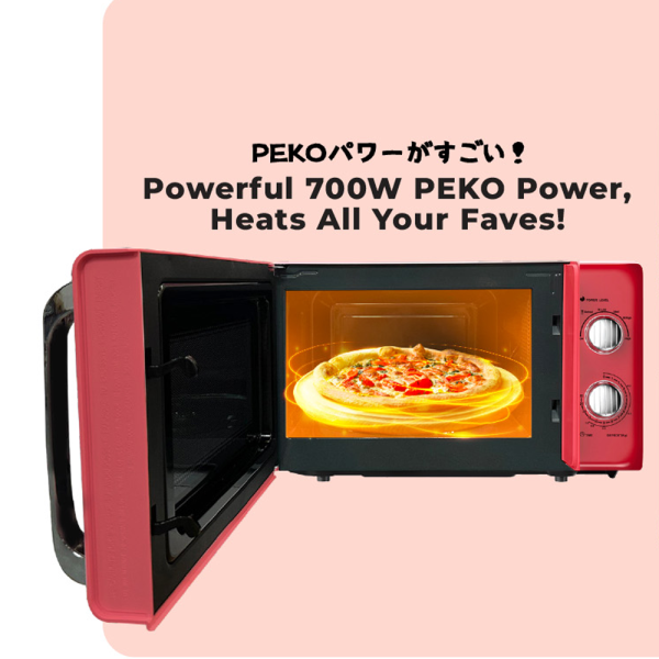 SHARP 20L Microwave Oven Peko R220EFRDMA (Red) | 3 Star Energy Efficient - Image 3