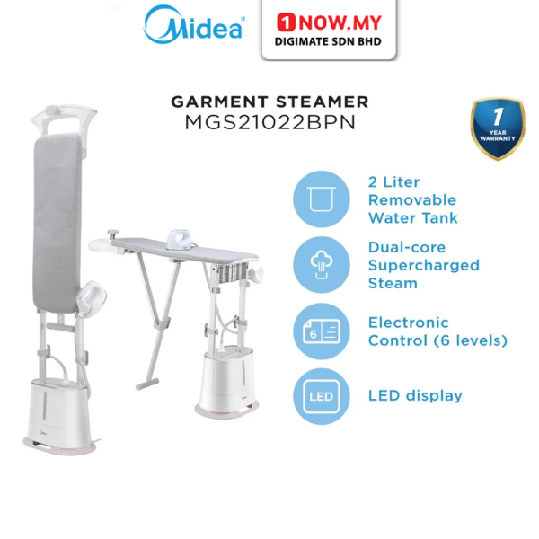 MIDEA Garment Steamer With Ironing Board MGS21022BPN