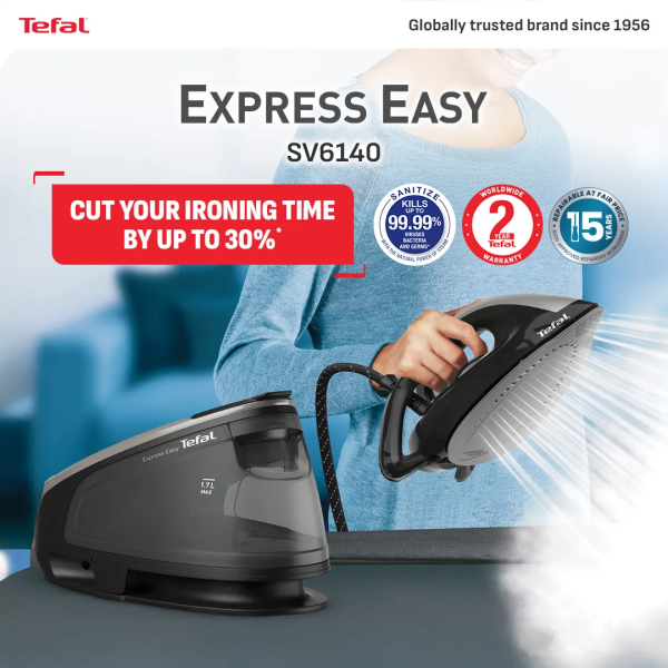 TEFAL Express Easy Steam Generator Iron SV6140 - Image 2