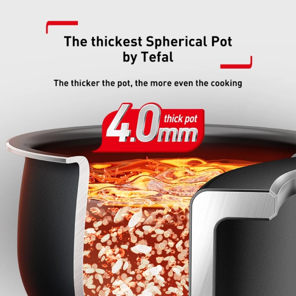TEFAL 1.8L Rice Cooker Delirice Max Fuzzy Logic RK7778 - Image 8