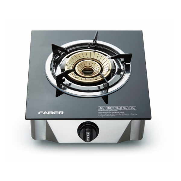 FABER 1 Burner Glass Gas Cooker FC GLAZZO G1813 - Image 3