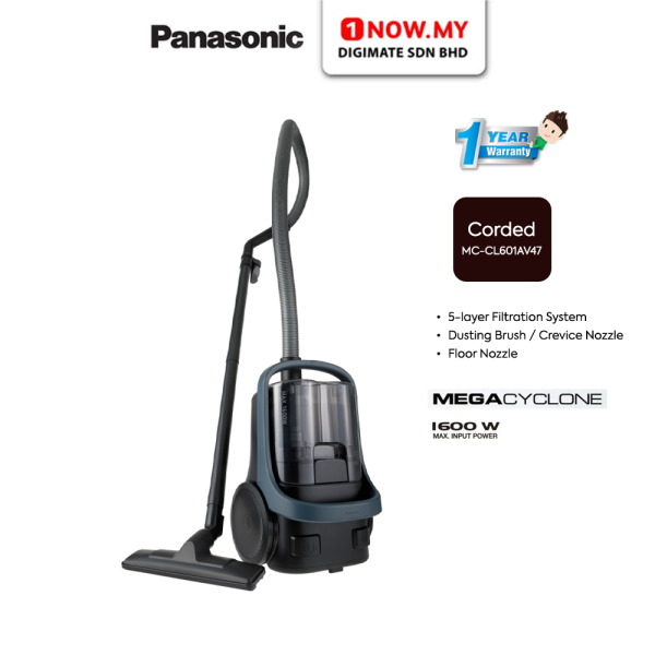 PANASONIC Vacuum Cleaner Corded Bagless Cannister MC-CL601AV47 | Powerful Cyclone