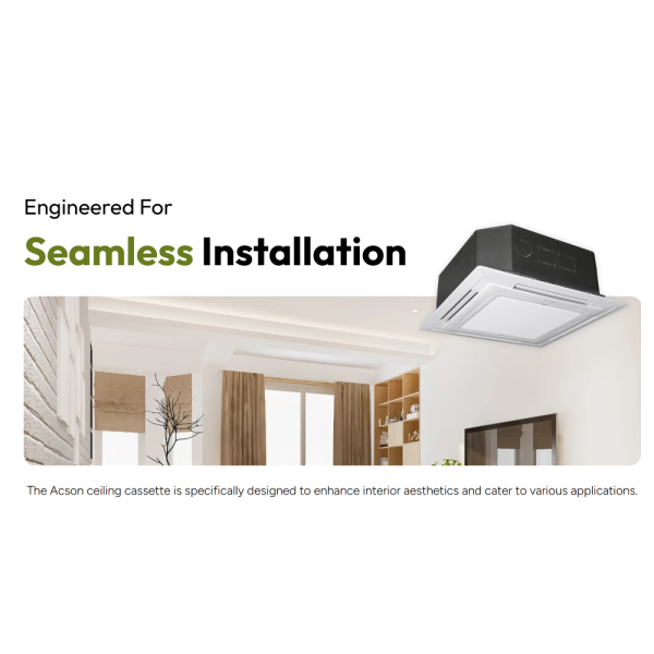 ACSON 2HP / 2.5HP / 3HP / 3.5HP/ 4HP / 5HP Inverter Ceiling Cassette FF Series | Indoor Air Purification Cooling (Pre Order) - Image 5