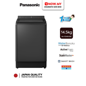 PANASONIC 14.5kg Inverter Top Load Washer NA-FD145V3BT | 4 Star Energy Efficient