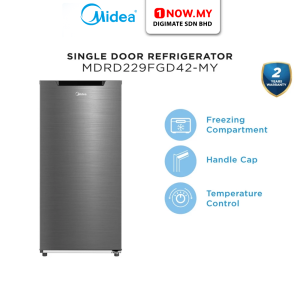 MIDEA 163L Non Inverter 1-Door Refrigerator MDRD229FGD42-MY | 2 Stars Energy Efficient