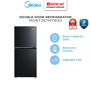 MIDEA 200L Inverter TMF Refrigerator MDRT267MTB30 | 3 Star Energy Efficient