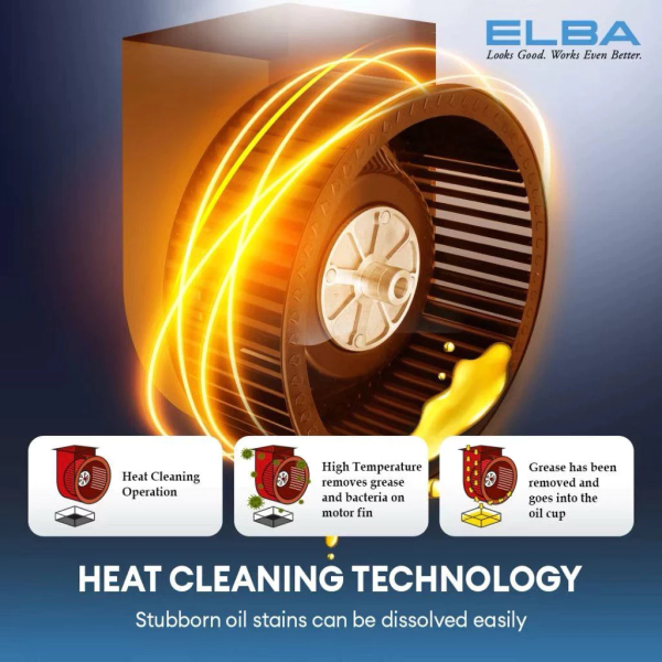 ELBA Designer Hood Gesture Motion Sensors EH-R9898ST(GR) | Duct Out Recirculate Function - Image 6