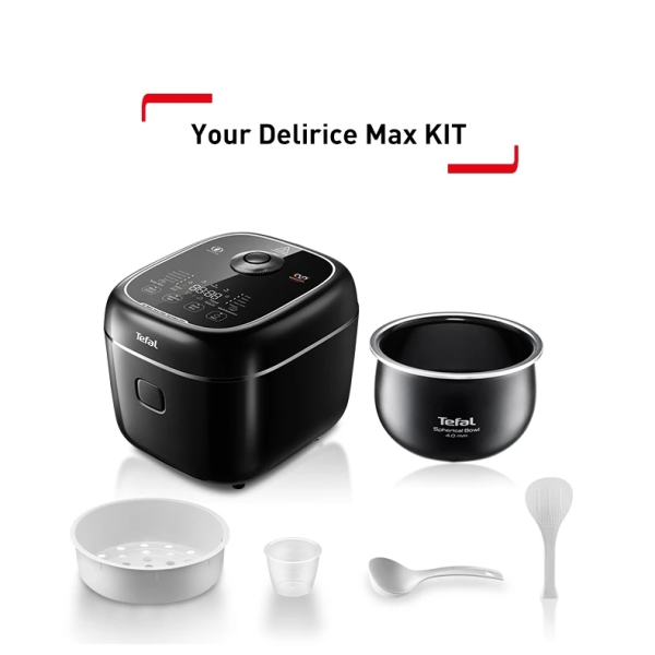 TEFAL 1.8L Rice Cooker Delirice Max Fuzzy Logic RK7778 - Image 4