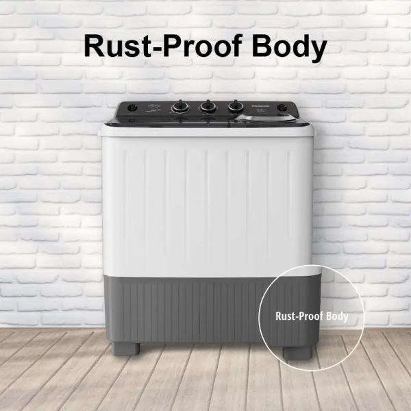 PANASONIC 8.5/5kg Semi Auto Twin Tub Washer NA-W85XG2BMY - Image 8