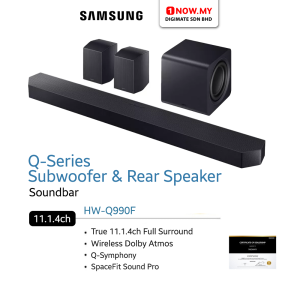 SAMSUNG 11.1.4ch Q-series Soundbar Subwoofer & Rear Speaker HW-Q990F