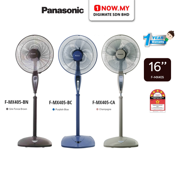 PANASONIC 16 Inch Stand Fan (Random Color) F-MX405 | 5 Star Energy Efficient Built-in Thermal Safety Fuse