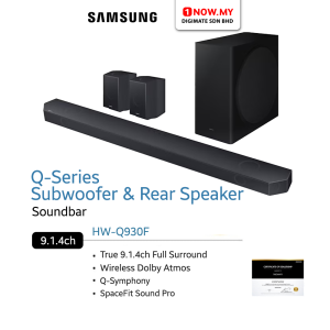 SAMSUNG 9.1.4ch Q-series Soundbar Subwoofer & Rear Speaker HW-Q930F
