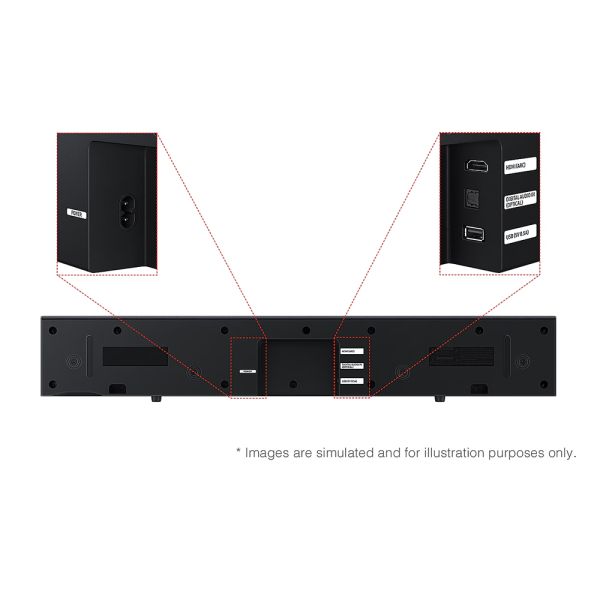 SAMSUNG 2.0ch B-series Subwoofer Soundbar HW-B400F - Image 4