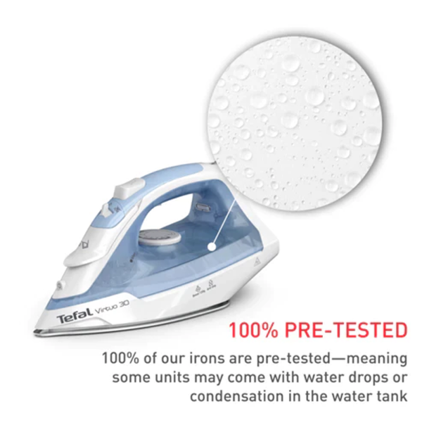 TEFAL Virtuo 30 Steam Iron FV2C41 | Quick & Easy Powerful 2000W - Image 2