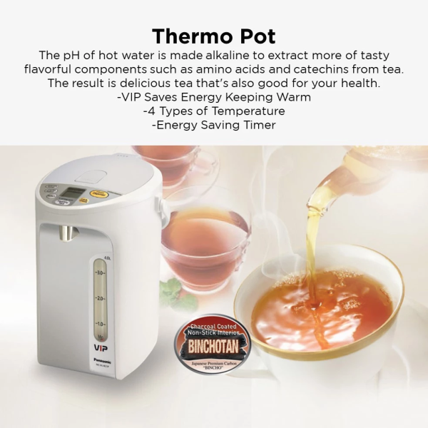 PANASONIC 4L Thermo Pot Save Energy NC-HU401PZSK | Water Level Indicator - Image 2