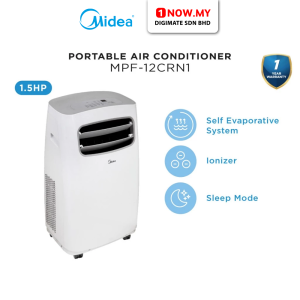 MIDEA 1.5HP Portable Air Conditioner MPF-12CRN1 | Self-Diagnosis Auto Protection