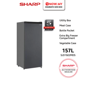 SHARP 157L MyFridge Single Door Refrigerator SJD1922MDS | 3 Star Energy Efficient