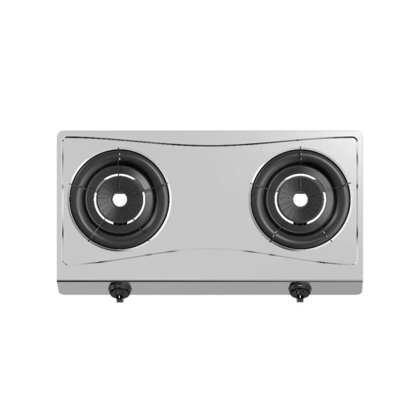 MIDEA 2 Burners Gas Stove MGS-T2133S | 3.3kW Portable Stainless Steel - Image 2