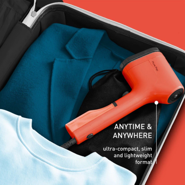 TEFAL Pure Pop Handheld Garment Steamer DT2022 (Coral Red) | Stylish On The Go - Image 7