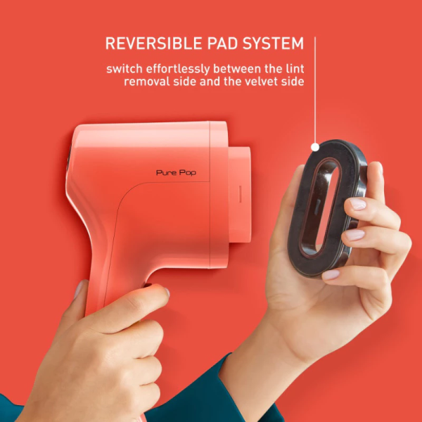 TEFAL Pure Pop Handheld Garment Steamer DT2022 (Coral Red) | Stylish On The Go - Image 4