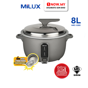 MILUX 8L Commercial Rice Cooker MRC-5280 | Serve Up to 45 Person​​​​​​​