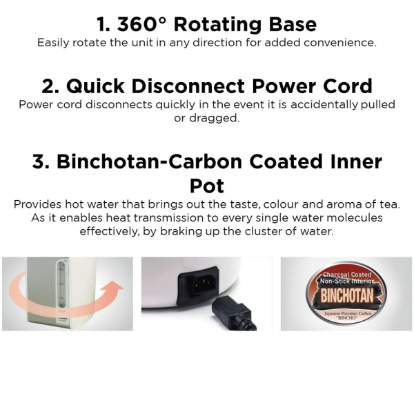 PANASONIC 4L Thermo Pot Save Energy NC-HU401PZSK | Water Level Indicator - Image 5