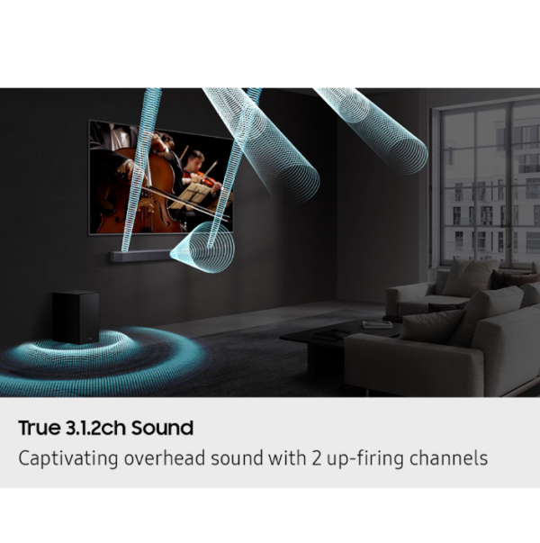 SAMSUNG 3.1.2ch Q-series Soundbar Subwoofer HW-Q600F - Image 8