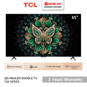TCL 65" C6K Premium QD-MiniLED Google TV 65C6K | Ultra Slim