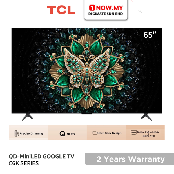 TCL 65" C6K Premium QD-MiniLED Google TV 65C6K | Ultra Slim