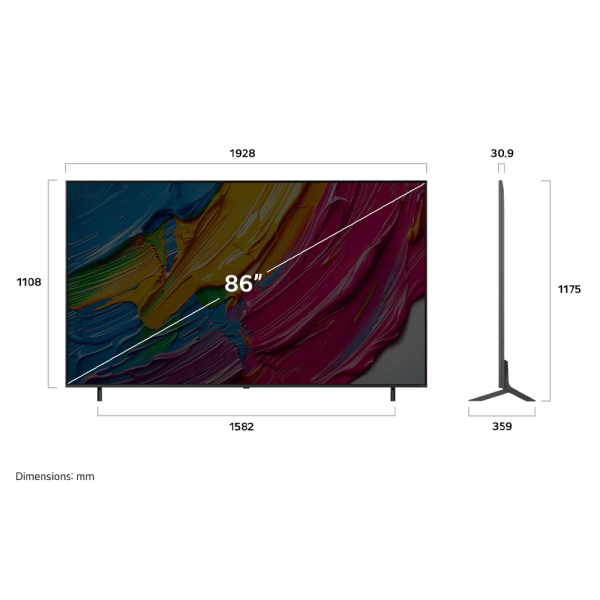 LG 86" QNED80 4K UHD HDR10 AI Smart TV 86QNED80ASA (Pre Order) - Image 2
