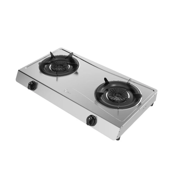 MIDEA 2 Burners Gas Stove MGS-T2133S | 3.3kW Portable Stainless Steel - Image 3