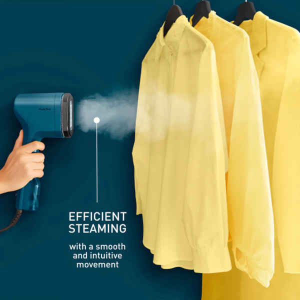 TEFAL Pure Pop Handheld Garment Steamer DT2020 (Alpine Blue) | Stylish On The Go - Image 4