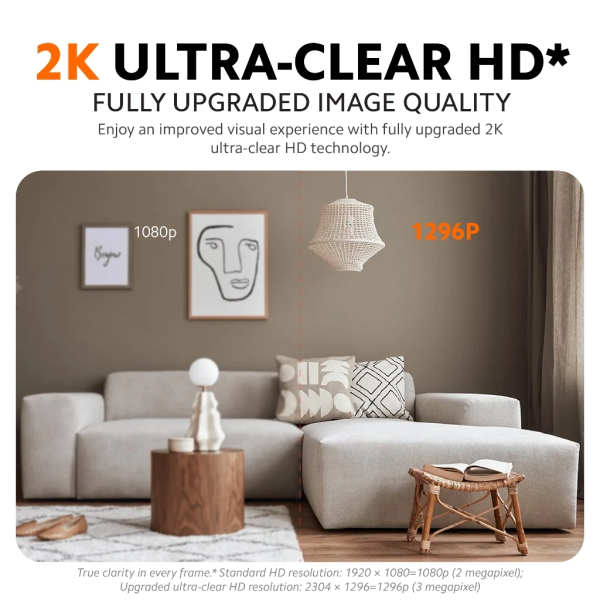 XIAOMI Smart Camera CCTV C300 (BHR6540GL) | 2K 1440P Resolution | 360° Vision | Two-way Call | AI Human Detection - Image 2